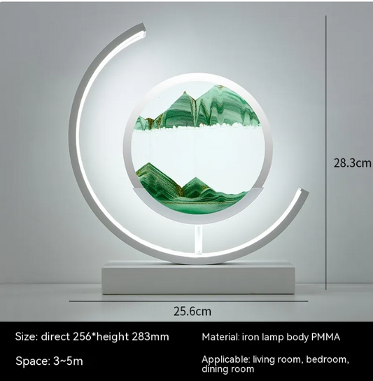 Spencer And Cole Decorative Glass Hourglass Table Lamp for Modern Ambient Lighting