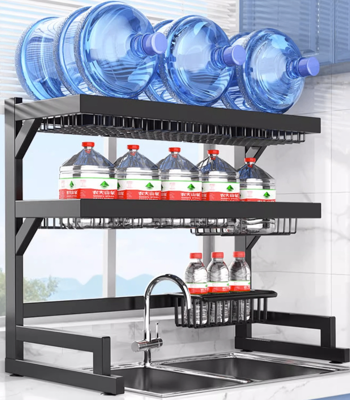 Retractable Sink Dish Drying Rack – Adjustable Over Sink Kitchen Organizer