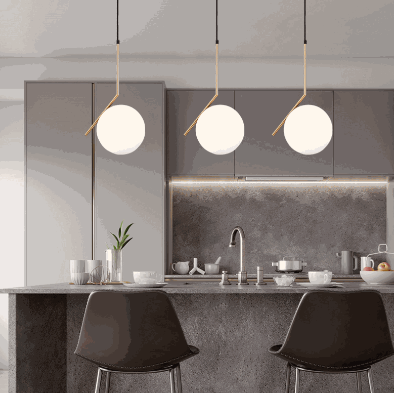 Nordic Glass Pendant Light – Modern Luxury Hanging Ceiling Light