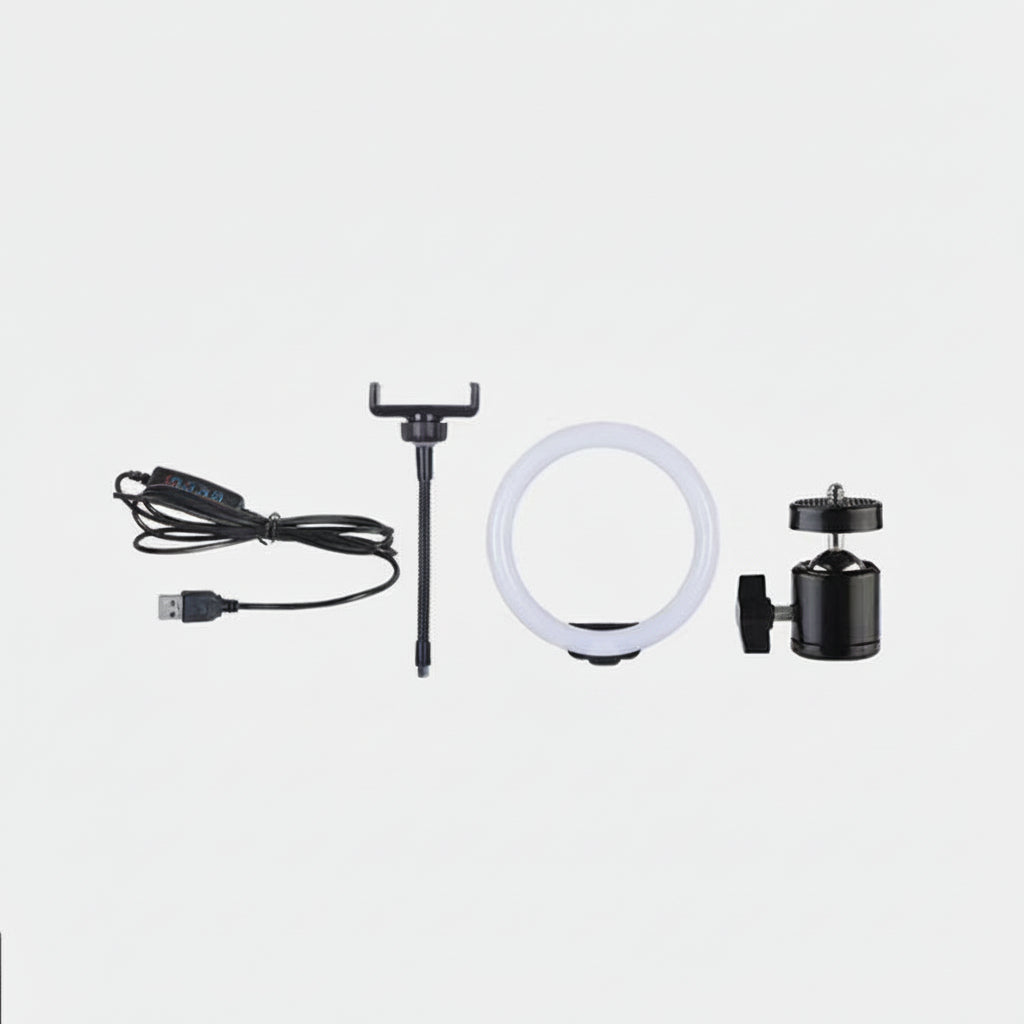(Live Streaming Ring Light Kit – Professional LED Fill Light for Photography & Content Creation26cm)