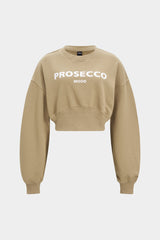 Letter Print Round Neck Long Sleeve Sweatshirt