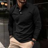 Ethan™ | Casual Long-Sleeved Polo