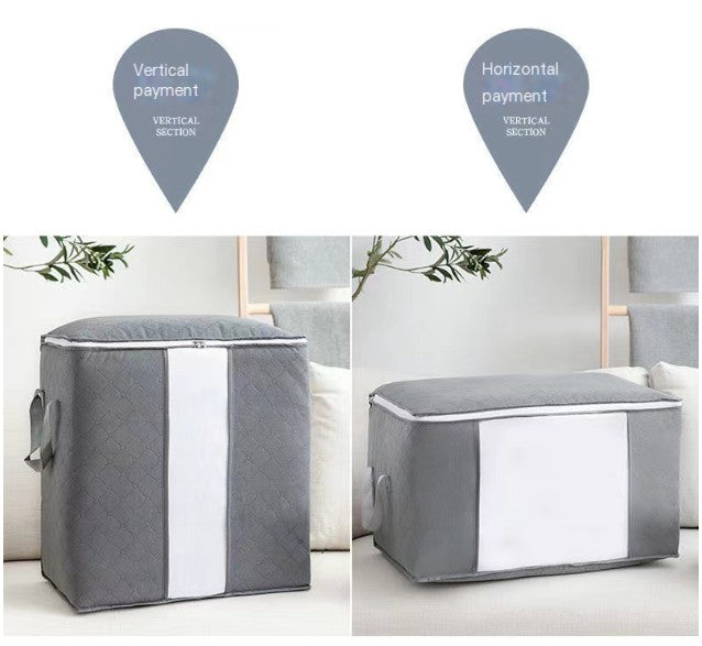 Large Capacity Under Bed Clothes Storage Bag with Clear Window