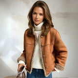Rosalie | Buttoned Sheepskin Jacket