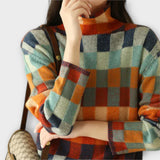 Patchwork Turtleneck
