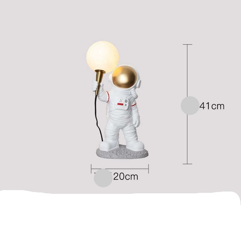 Creative Astronaut Table Lamp for Boys' Bedroom Decor