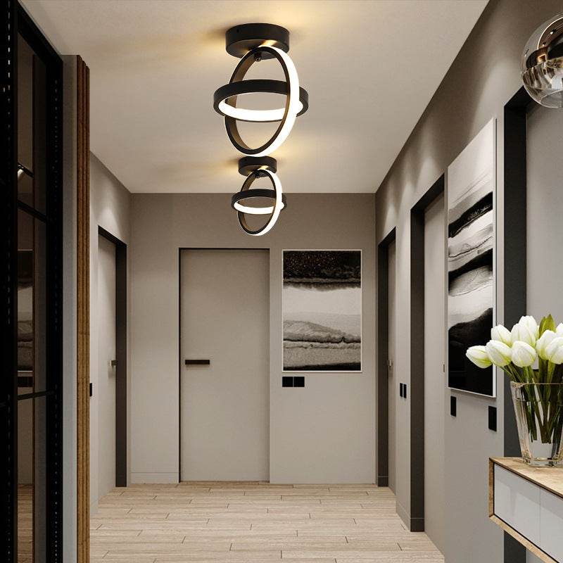 Modern LED Ceiling Light – Minimalist Round Flush Mount Light Fixture