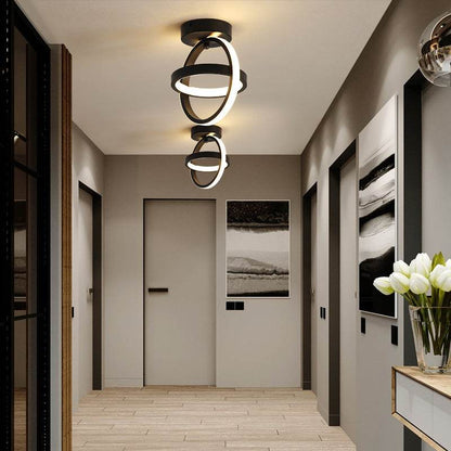 Modern LED Ceiling Light – Minimalist Round Flush Mount Light Fixture