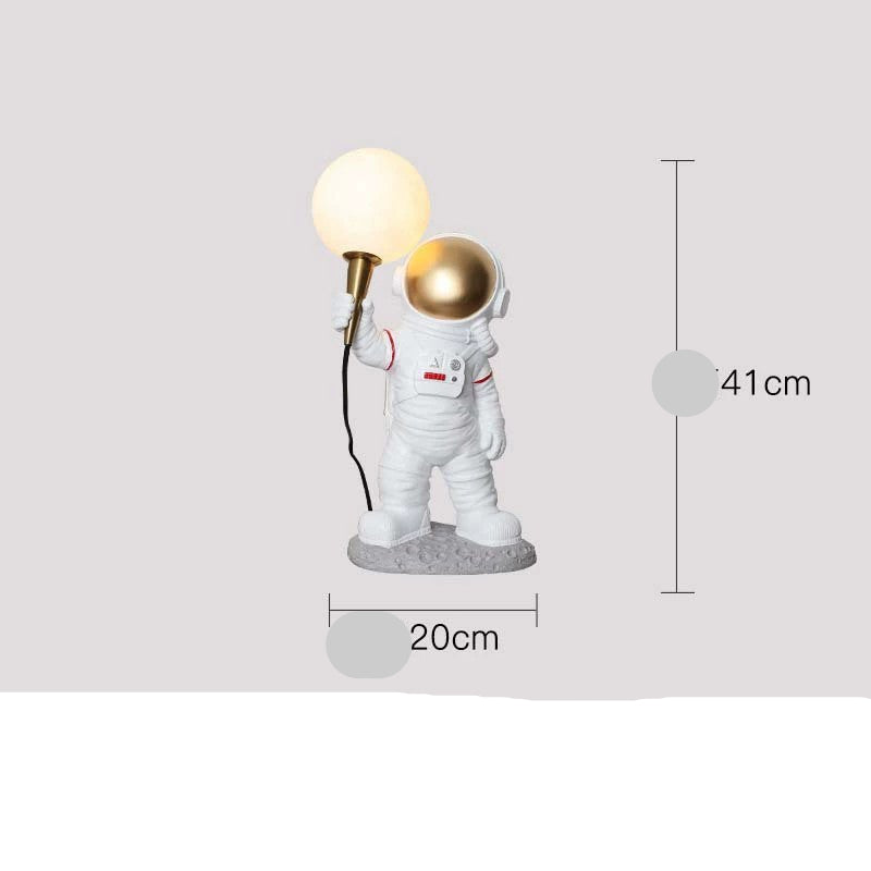 Creative Astronaut Table Lamp for Boys' Bedroom Decor