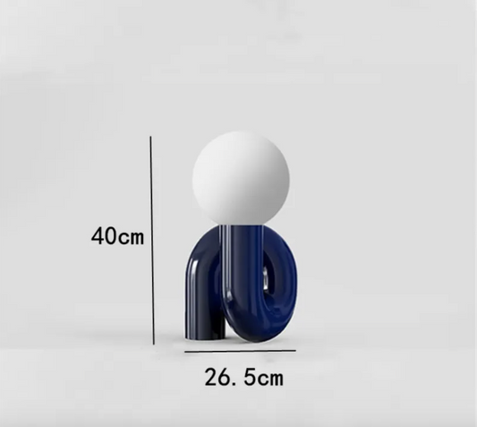 Spencer and Cole Modern Resin Table Lamp for Bedroom & Living Room Décor
