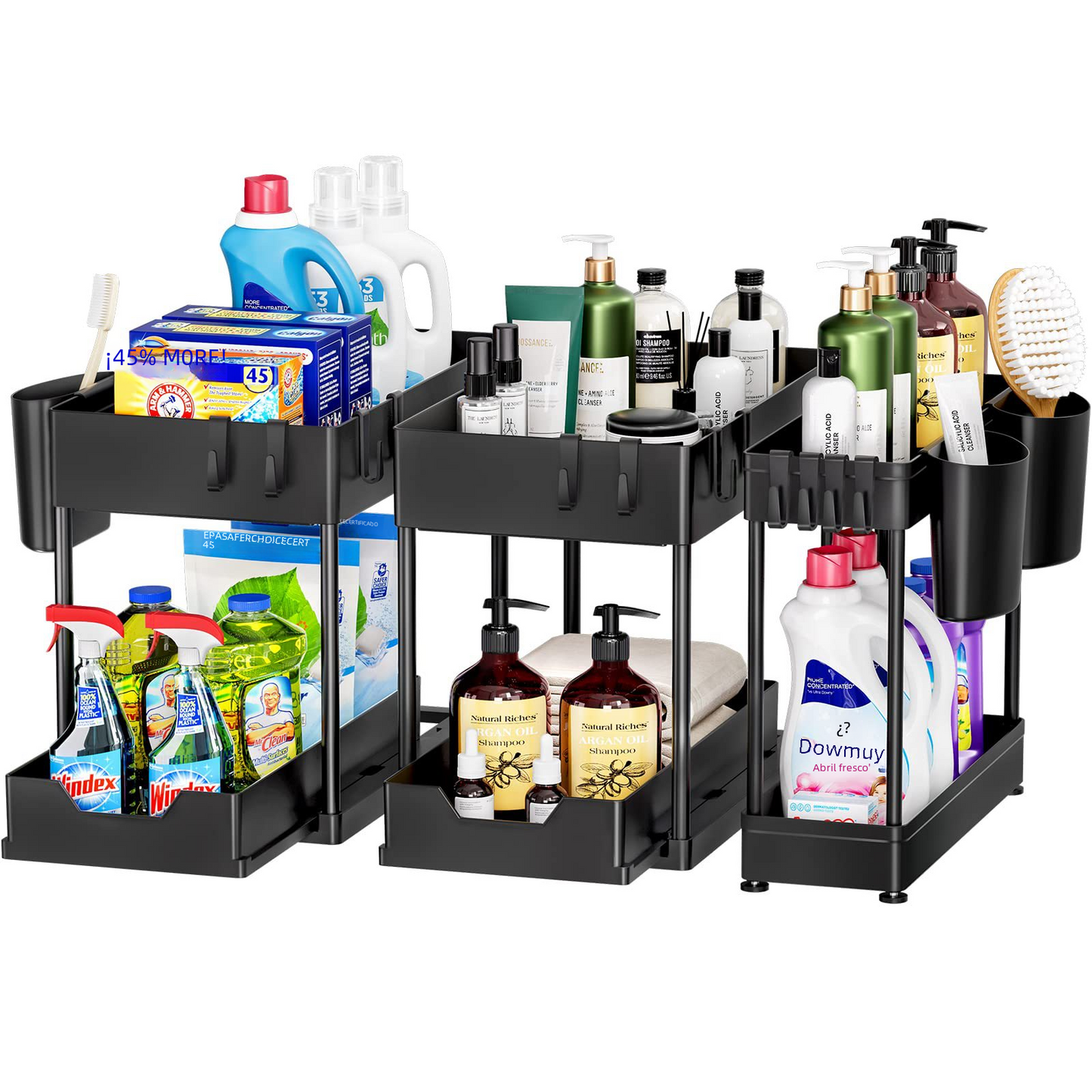 Under-Sink Storage Organizer for Bathroom – Space-Saving Multi-Layer Storage Rack