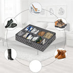 Under Bed Shoe Storage Organizer – Foldable Shoe Storage Container for Up to 24 Pairs
