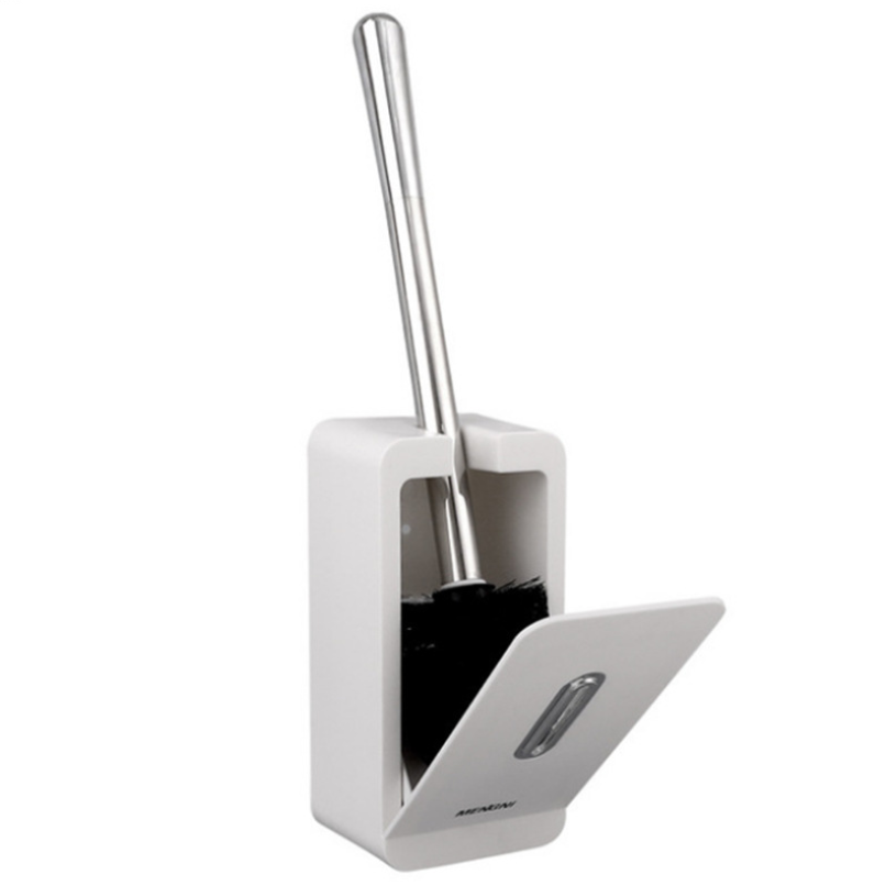 Wall Mounted Toilet Brush with Automatic Lid – Modern Bathroom Cleaning Solution
