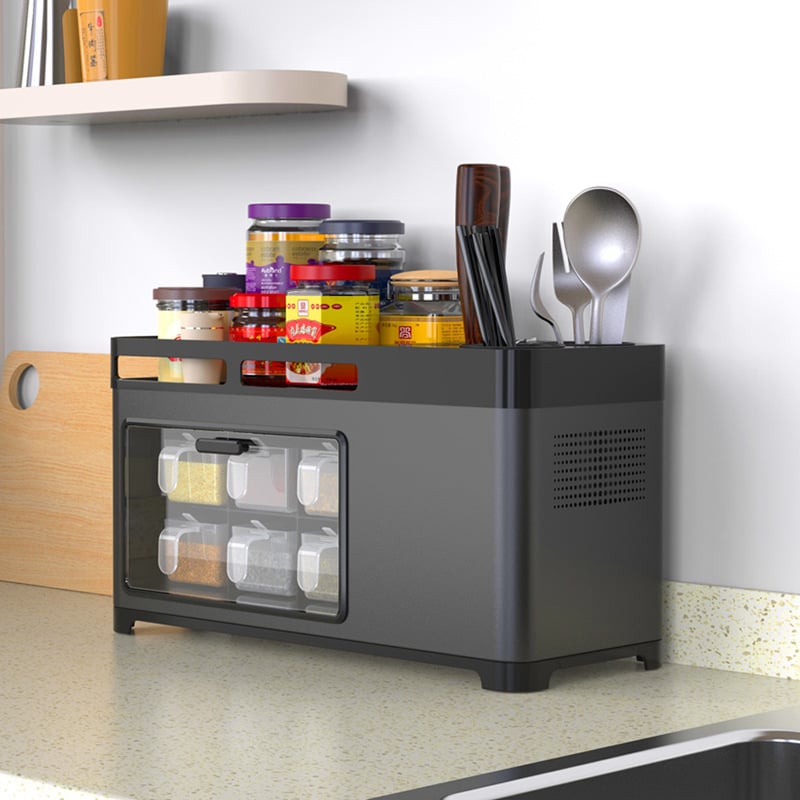 Multifunctional Kitchen Storage Box – Utensil And Spice Organizer