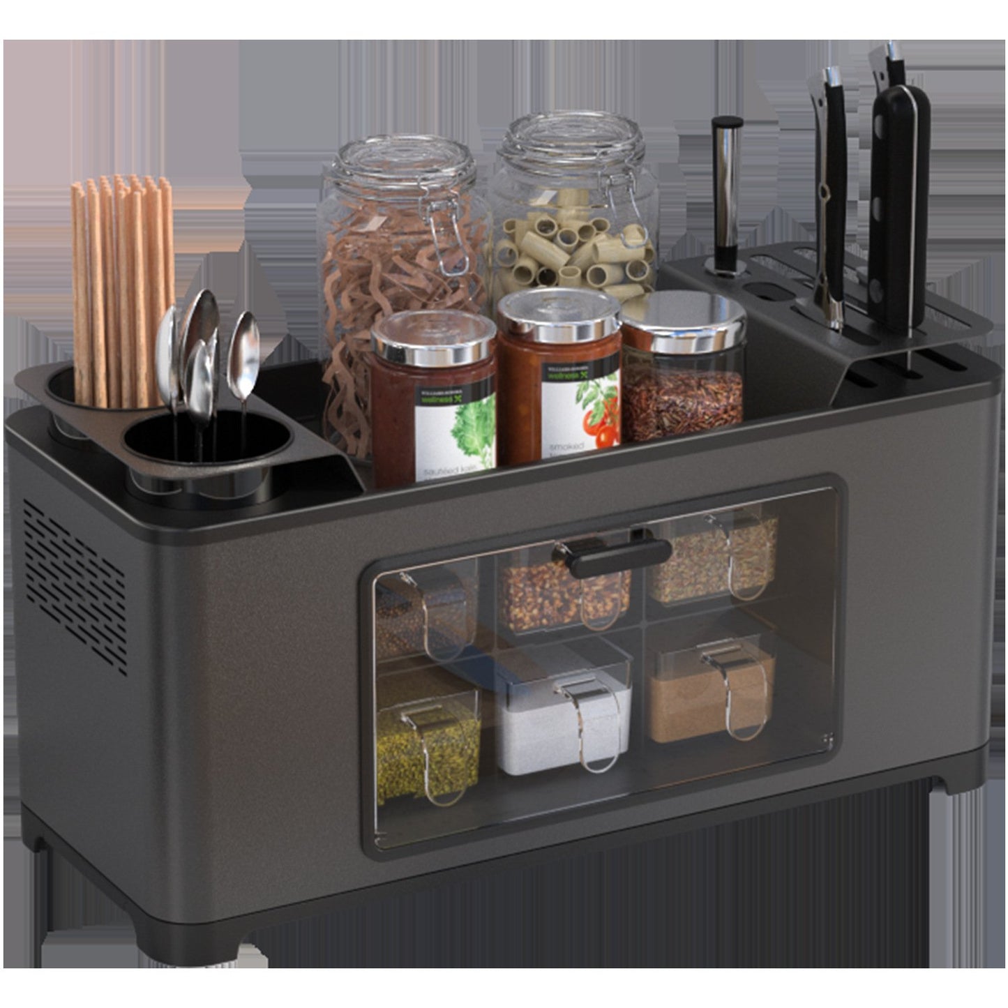 Multifunctional Kitchen Storage Box – Utensil And Spice Organizer