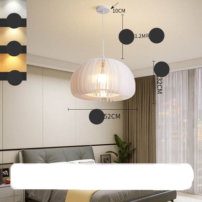 Modern LED Chandelier – Creative Ceiling Light with 3-Color Dimmable Lighting