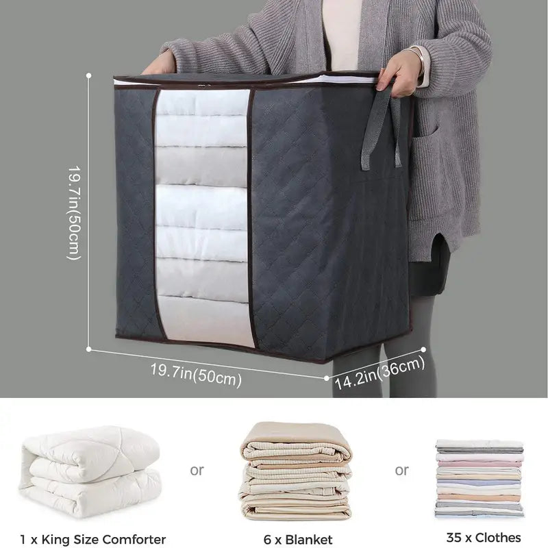 3pcs Quilt Dust Storage Bags for Home Organization