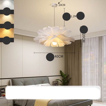 Modern LED Chandelier – Creative Ceiling Light with 3-Color Dimmable Lighting