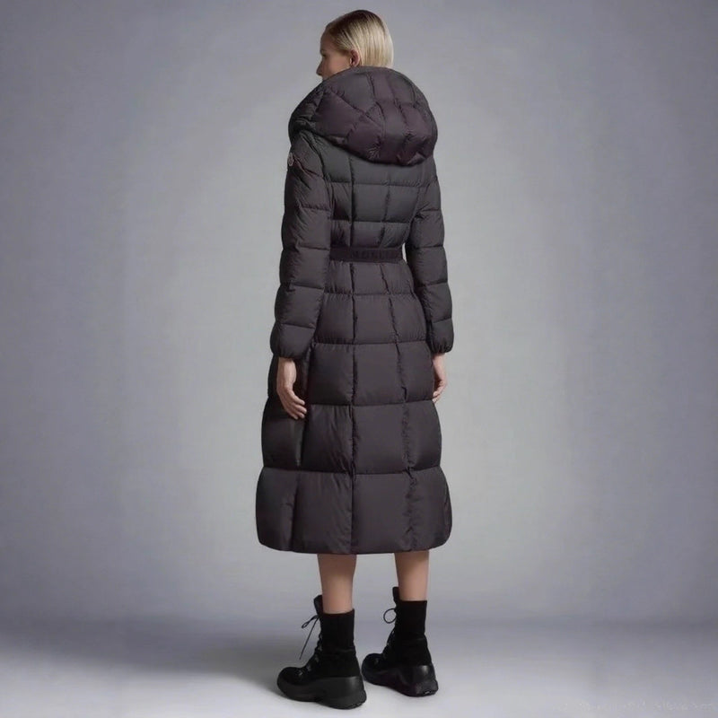 Long Casual Hooded Warm White Duck Down Jacket