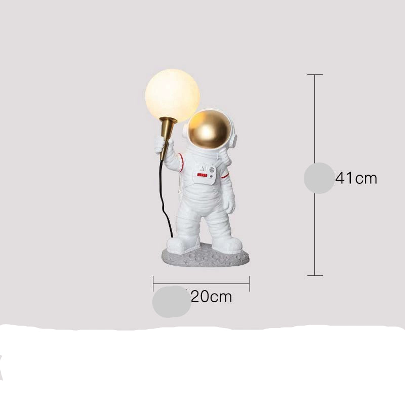 Creative Astronaut Table Lamp for Boys' Bedroom Decor
