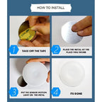 Round Motion Sensor Night Light – Rechargeable Wireless LED Light(1pc)