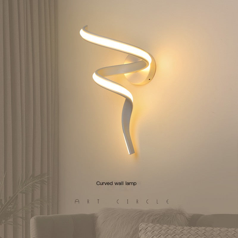 Modern LED Wall Lamp – Minimalist Decorative Wall Light with 3-Color Dimming