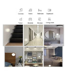 Round Motion Sensor Night Light – Rechargeable Wireless LED Light(1pc)