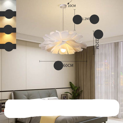 Modern LED Chandelier – Creative Ceiling Light with 3-Color Dimmable Lighting