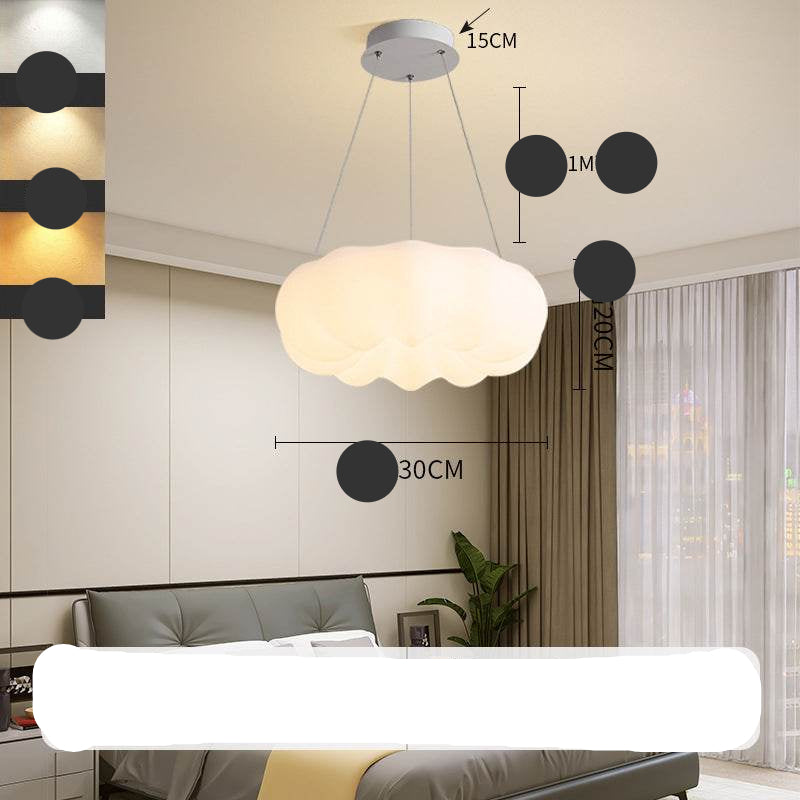 Modern LED Chandelier – Creative Ceiling Light with 3-Color Dimmable Lighting