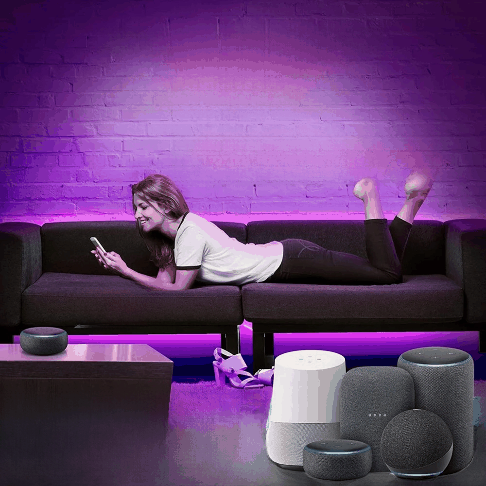 WiFi Smart LED Strip Light Kit – RGB 5050 LED Lights with App &amp; Voice Control