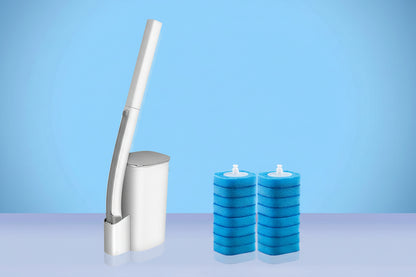 Disposable Toilet Brush Set with Replacement Heads – Hygienic Bathroom Cleaning System
