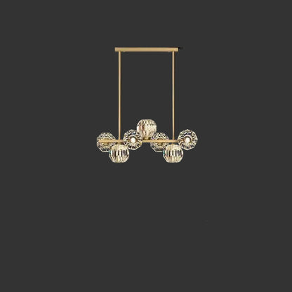 Nordic Crystal Chandelier – Luxury Modern Copper &amp; Crystal Dining Room Pendant Light