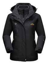 3-in-1 Waterproof Winter Coat, Fleece Lined,Two-Piece Suit, Hooded Ski & Hiking Jacket