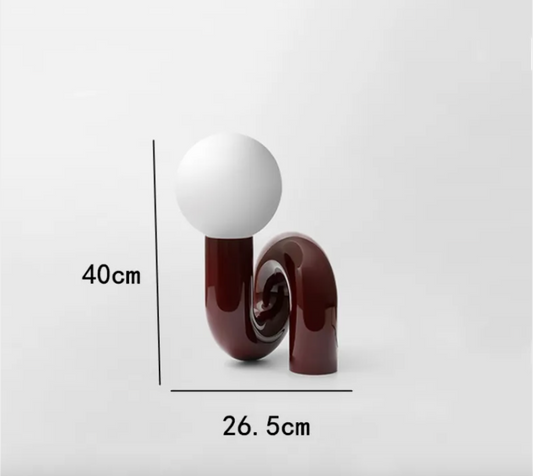 Spencer and Cole Modern Resin Table Lamp for Bedroom & Living Room Décor
