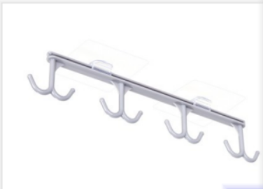 Under Cabinet Plastic Hanging Rack for Utensils