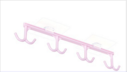 Under Cabinet Plastic Hanging Rack for Utensils