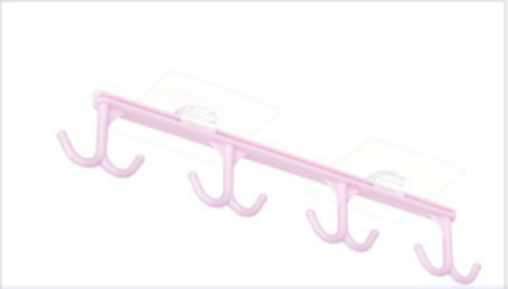 Under Cabinet Plastic Hanging Rack for Utensils