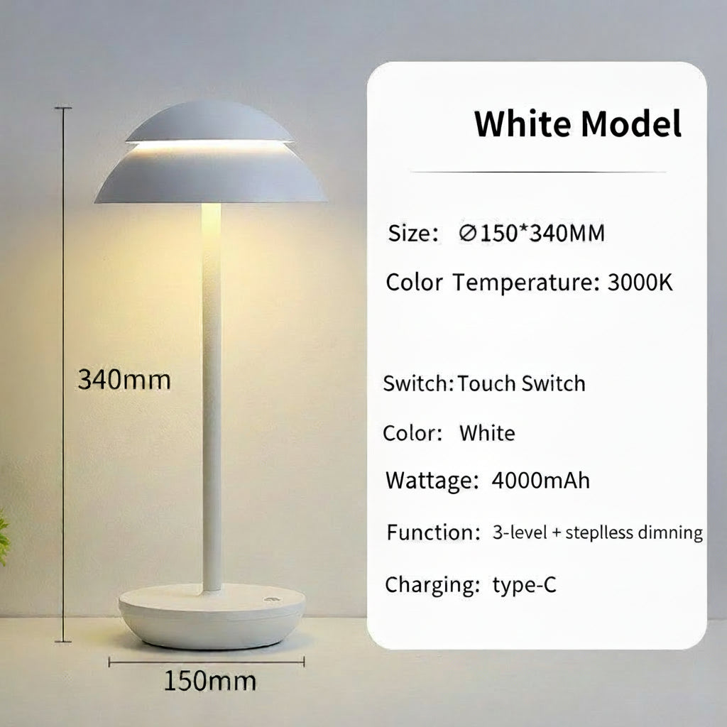 Luxury Nordic Minimalist LED Table Lamp – Modern Waterproof Designer Lighting for Indoor &amp; Outdoor Spaces
