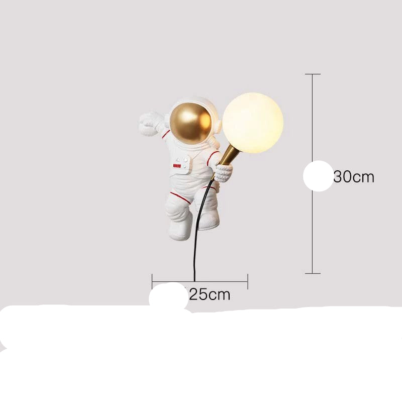 Creative Astronaut Table Lamp for Boys' Bedroom Decor
