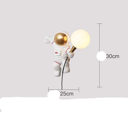 Creative Astronaut Table Lamp for Boys' Bedroom Decor