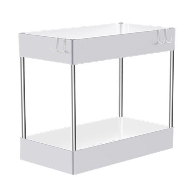 2-Tier Under Sink Storage Organizer – Space-Saving Cabinet Storage Solution