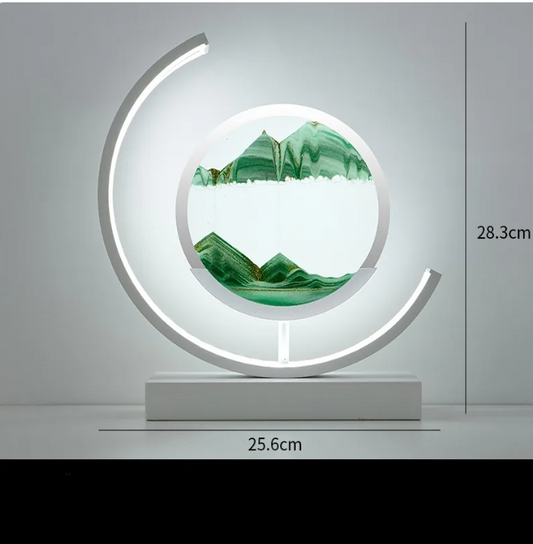 Spencer And Cole Decorative Glass Hourglass Table Lamp for Modern Ambient Lighting