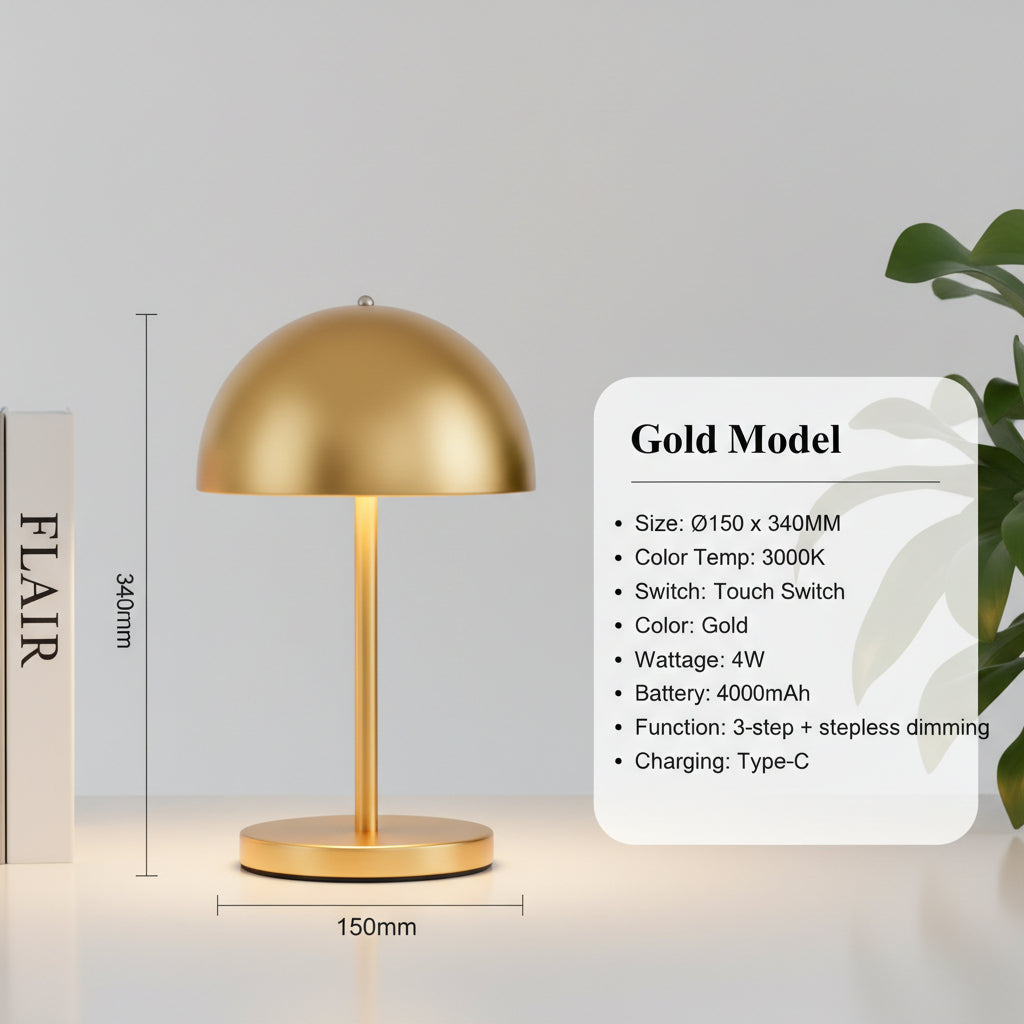 Luxury Nordic Minimalist LED Table Lamp – Modern Waterproof Designer Lighting for Indoor &amp; Outdoor Spaces