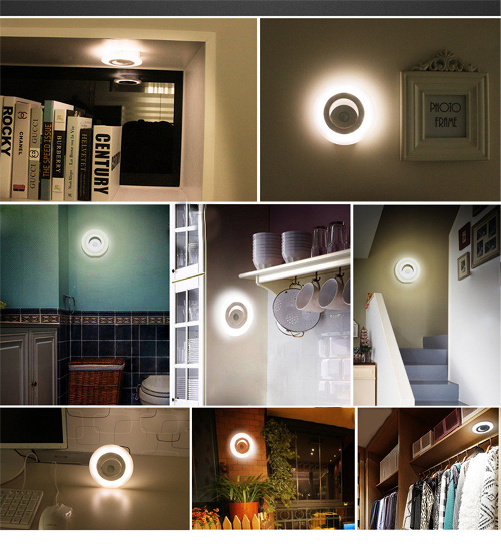 LED Motion Sensor Night Light – Automatic 360° Illumination