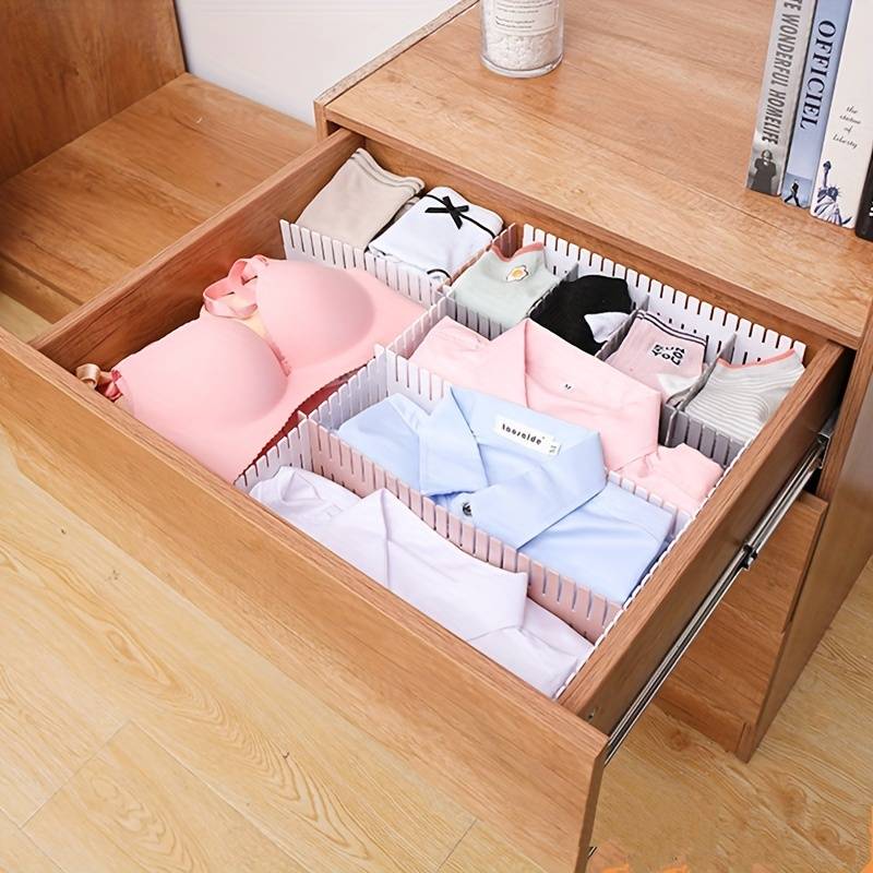 4PCS Adjustable Drawer Dividers – Create a Perfectly Organized Space