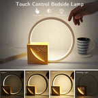 Stylish Bedside Night Light with Built-In Digital Clock