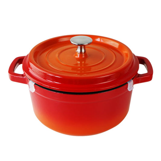 22cm European Cast Iron Enamel Soup Pot