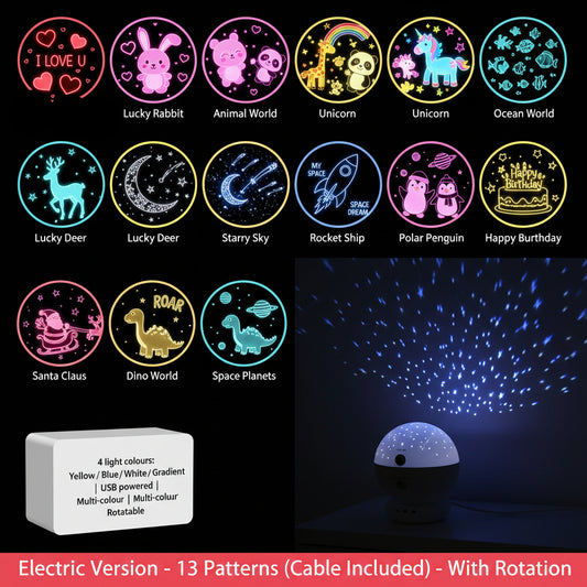 Starry Sky Projector Lamp – Galaxy Night Light with Bluetooth Speaker
