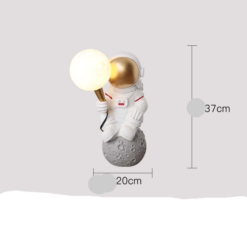 Creative Astronaut Table Lamp for Boys' Bedroom Decor