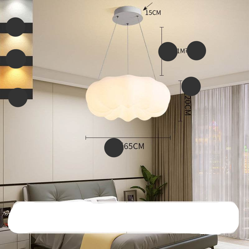 Modern LED Chandelier – Creative Ceiling Light with 3-Color Dimmable Lighting
